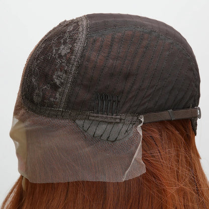 qgtao  -  Natural Fashion Handmade Lace Women's Wig Orange Wave Wig Curly Women's Party Lolita Cosplay Wig