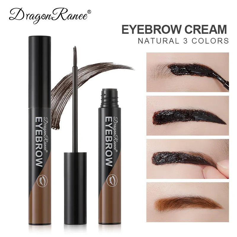 qgtao  -  Peel-off Eyebrow Gel Natural Brow Tattoo Black Brown Tint Makeup Waterproof Lasting Eye Brow Enhancers Liquid Gel Tear Wear Easy