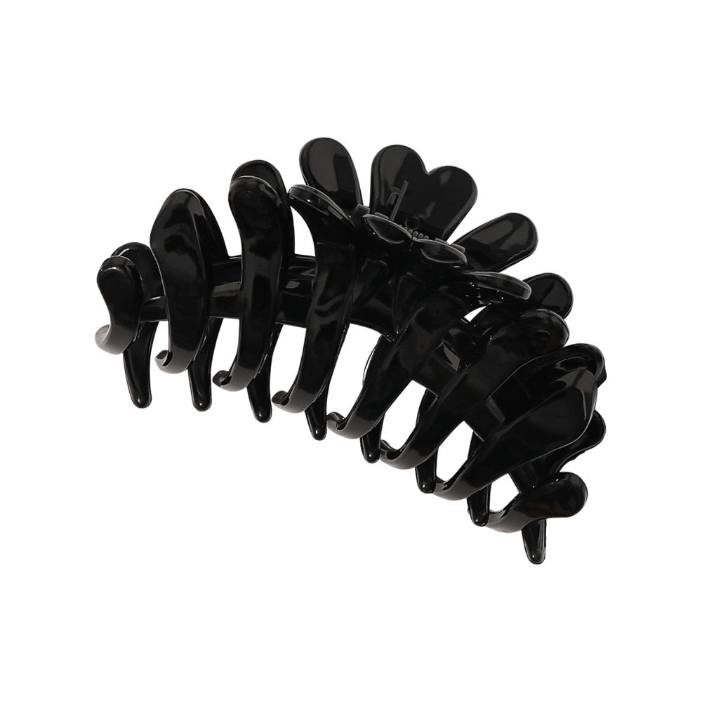 1PC Korean Solid Large Hair Claw Elegant Acrylic Hairpins Barrette Crab Hair Clips for Women Girls Headwear Hair Accessories