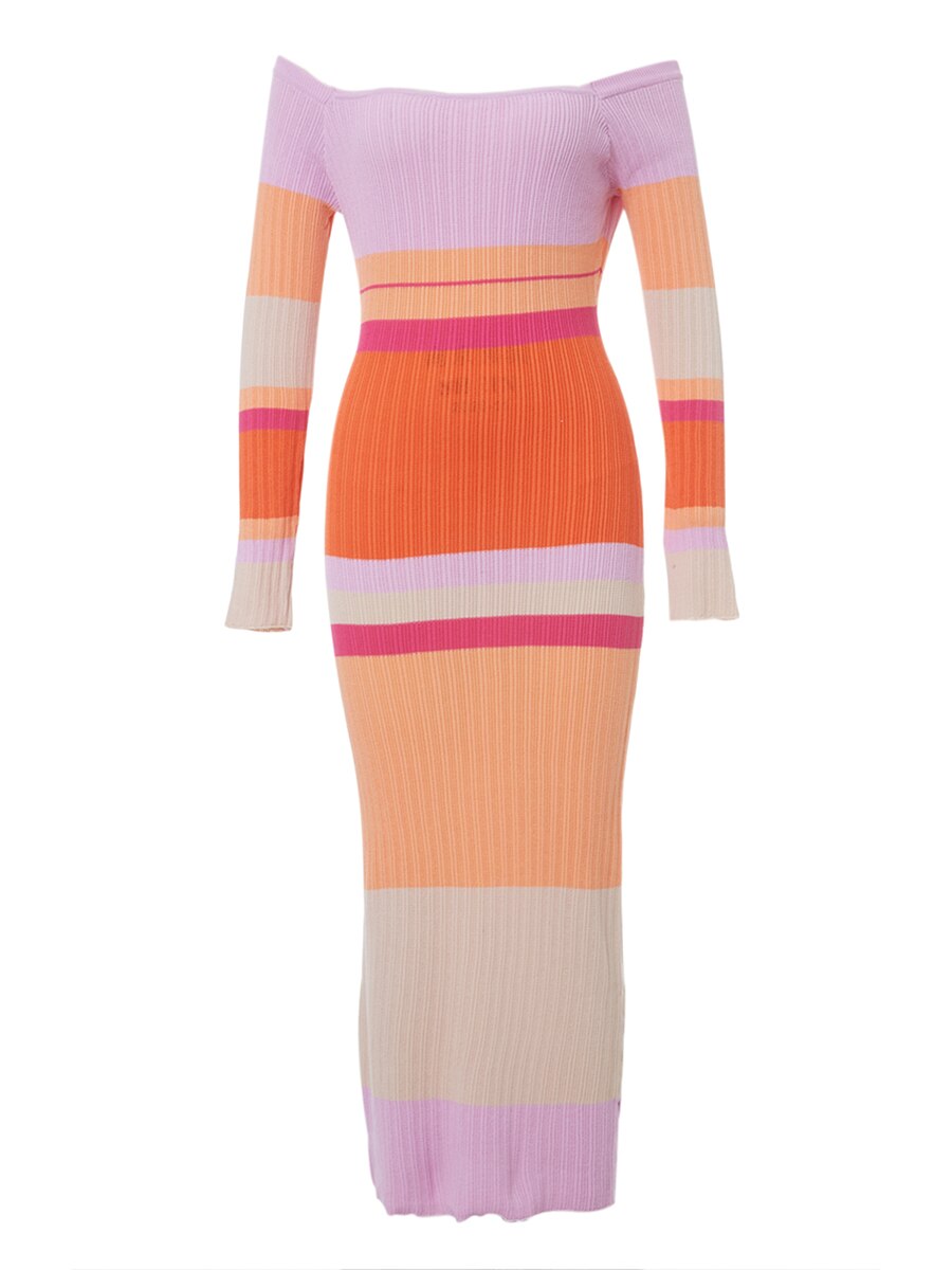 Bodycon Knit Long Dress