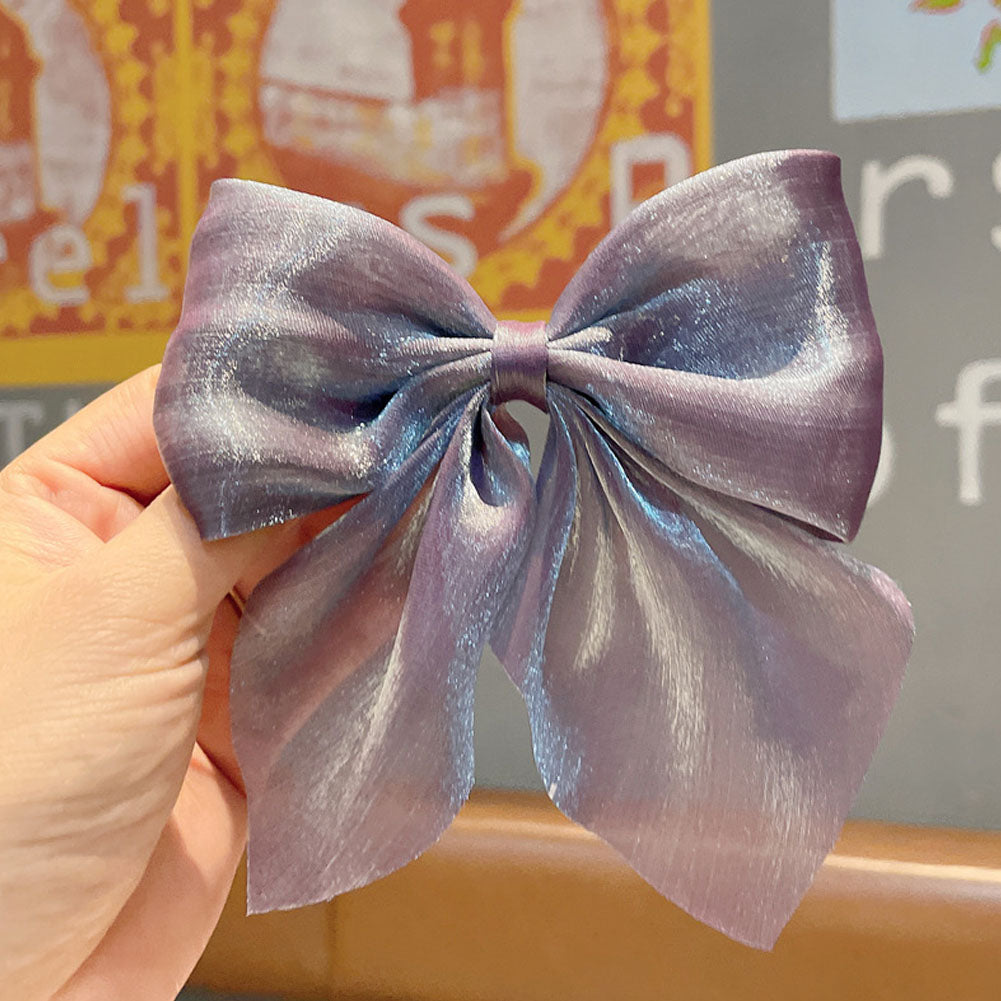 Wild Big Large Fashion Women Girls Hair Band Trendy Hairpin Casual Hair Clip Cute Ribbon Bow Ladies accessories Big Bow Barrette