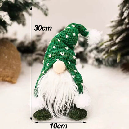 Christmas Gnomes Plush Elf Faceless Doll with Bell for Home Decor Handmade Tomte Swedish Gnome Scandinavian Figurine