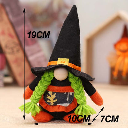 Halloween Gnome Plush Halloween Decoration for Home Handmade Faceless Dolls Gnome Ornaments Cute Elf Scandinavian Tomte Gnomes