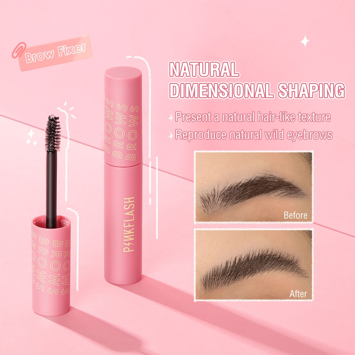 Long-lasting Waterproof Eyebrow Gel Mascara Cream Eyebrow Enhancer Tint Makeup Beauty Comstic Tools with Brow Brush