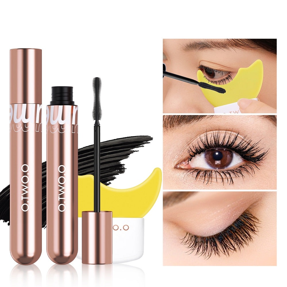 Mascara 4d Silk Fiber Mascara Waterproof Extra Volume Smudge-proof Curling Lengthening Eyelash Extension Eye Makeup Tool