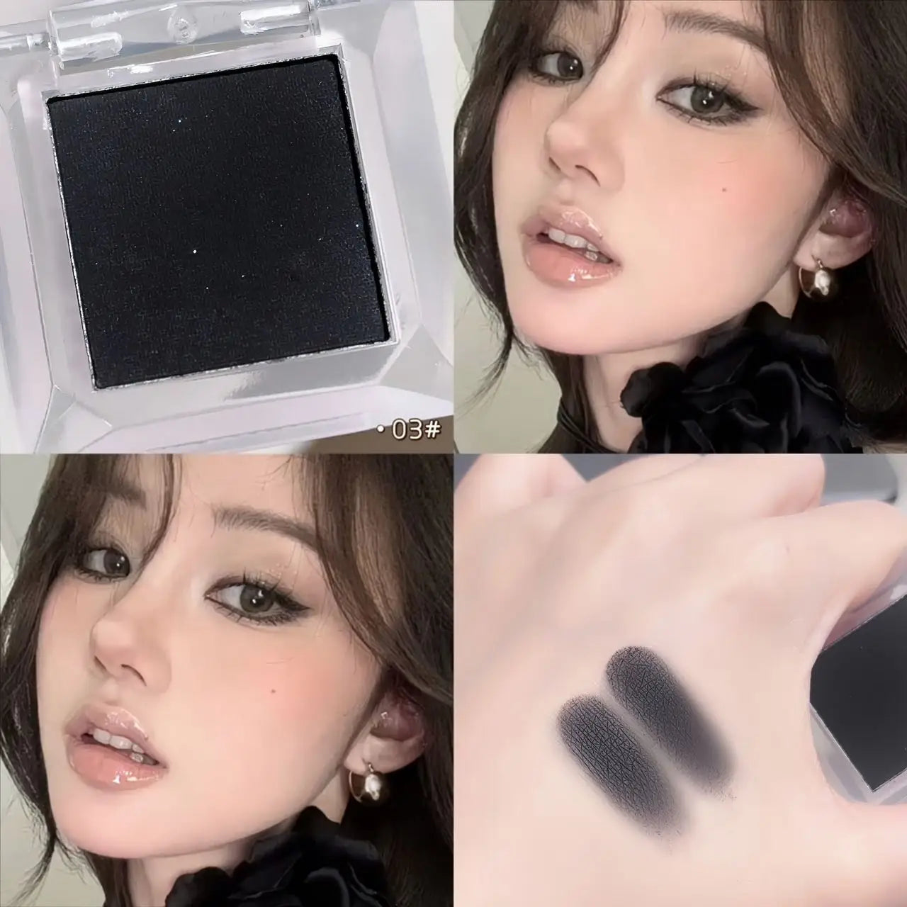 qgtao Monochrome Matte White Eyeshadow Primer Makeup Lasting Smooth Easy To Wear Naturally Brighten Silkworm Eye Shadow Palette