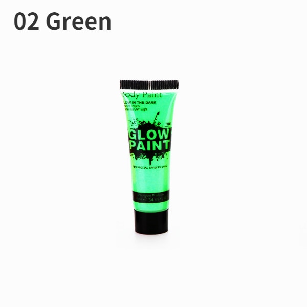 7 Colors luminiscent paint Face Body Art Paint UV Glow Fluorescent Glowing Halloween Party Fancy Dress Beauty Makeup Dark Paint