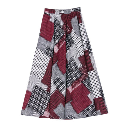 Summer Ethnic Style Cotton Linen Bohemian Streetwear Y2k Skirt Fashion Clothes Long Skirts Women Clothing Casual Vintage Elegant