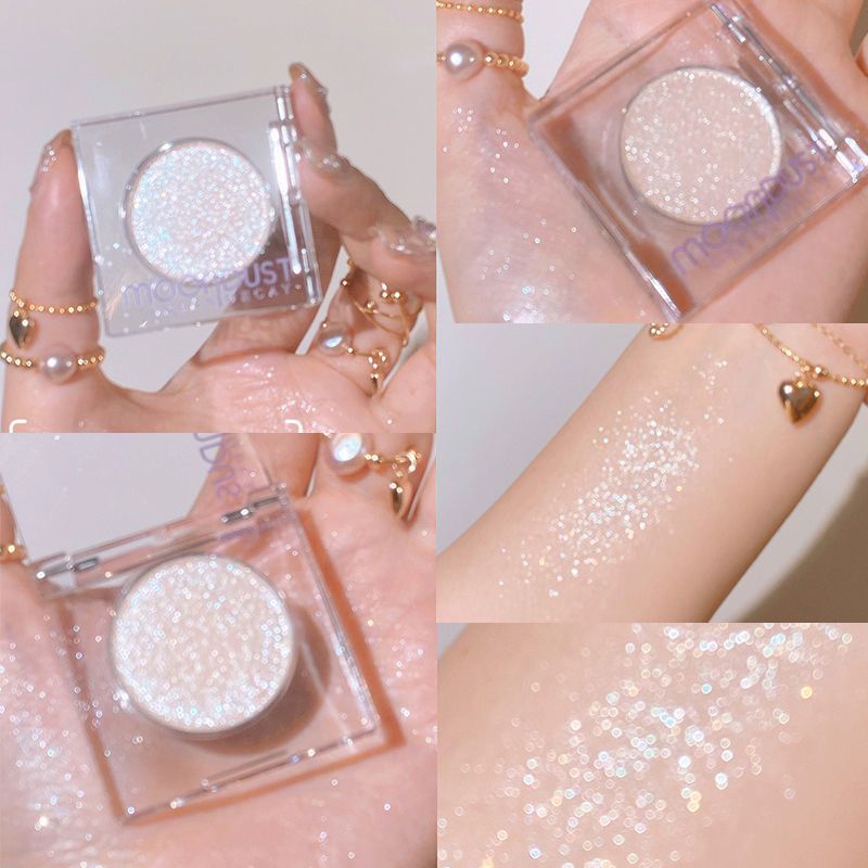 1Pc Glitter Eyeshadow Earth Tones Long Lasting Waterproof Eyeshadow Diamond Pearlescent Shiny Shimmer Eyeshadow Makeup Cosmetics