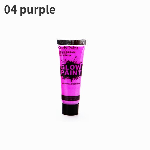 7 Colors luminiscent paint Face Body Art Paint UV Glow Fluorescent Glowing Halloween Party Fancy Dress Beauty Makeup Dark Paint