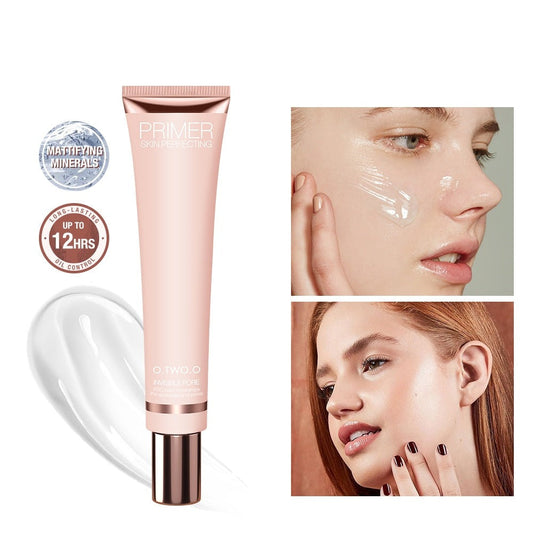 Makeup Base Face Primer Gel Invisible Pore Light Oil-Free Makeup Finish No Creases Not Cakey Foundation Primer Cosmetic