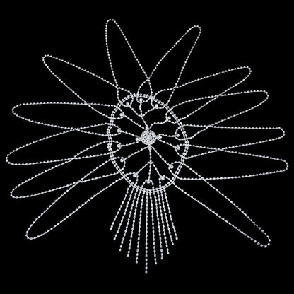 Stonefans Flash Long Tassel Hair Chain Rhinestone Head Chain for Women Nightclub Crystal Headband Hat Bridal Headpiece Jewelry