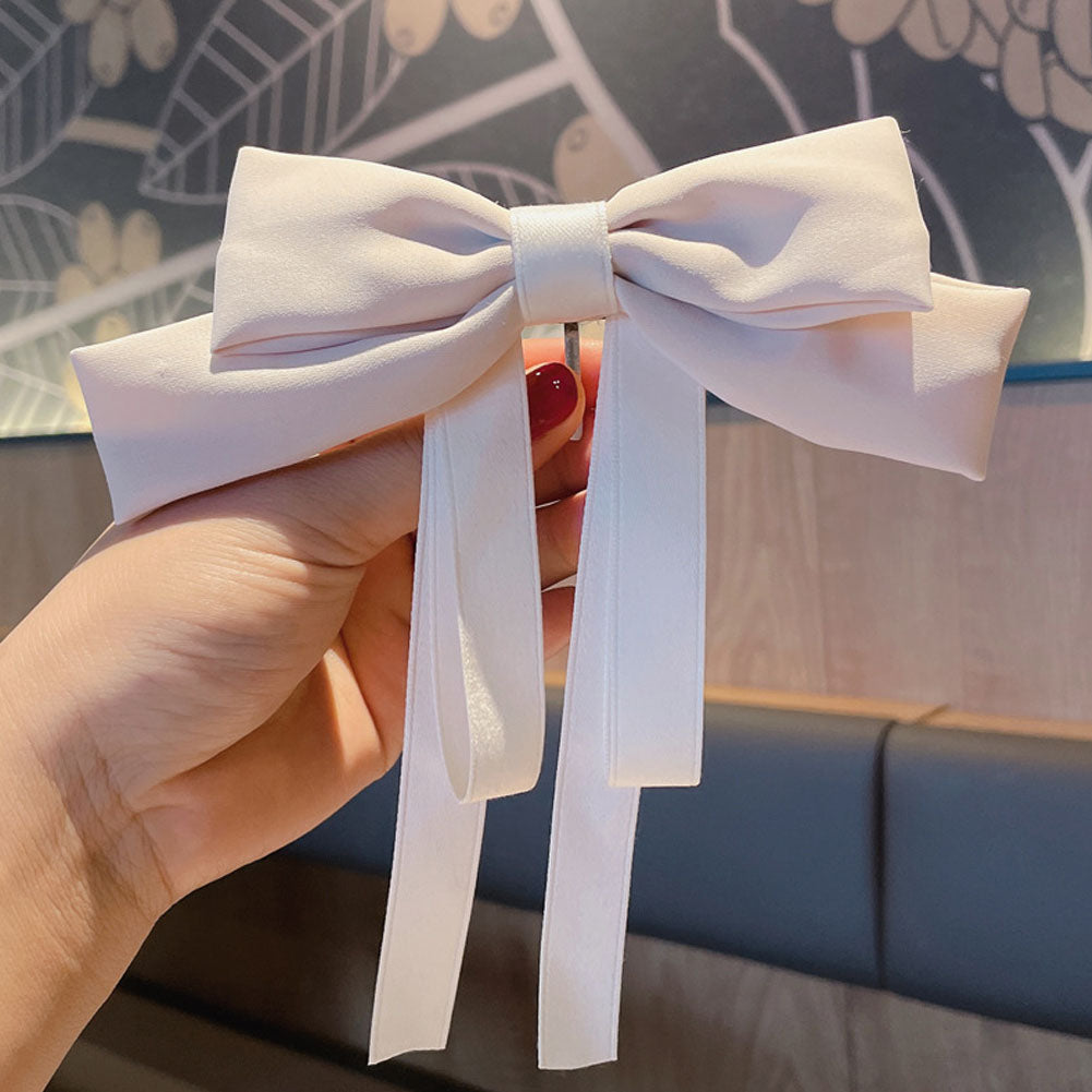 Wild Big Large Fashion Women Girls Hair Band Trendy Hairpin Casual Hair Clip Cute Ribbon Bow Ladies accessories Big Bow Barrette