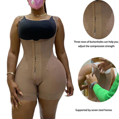 qgtao Girdle Postoperative Bodysuit Compressed Steel Shapewear Fajas Corset Slimming Body Shaper Sexy Women