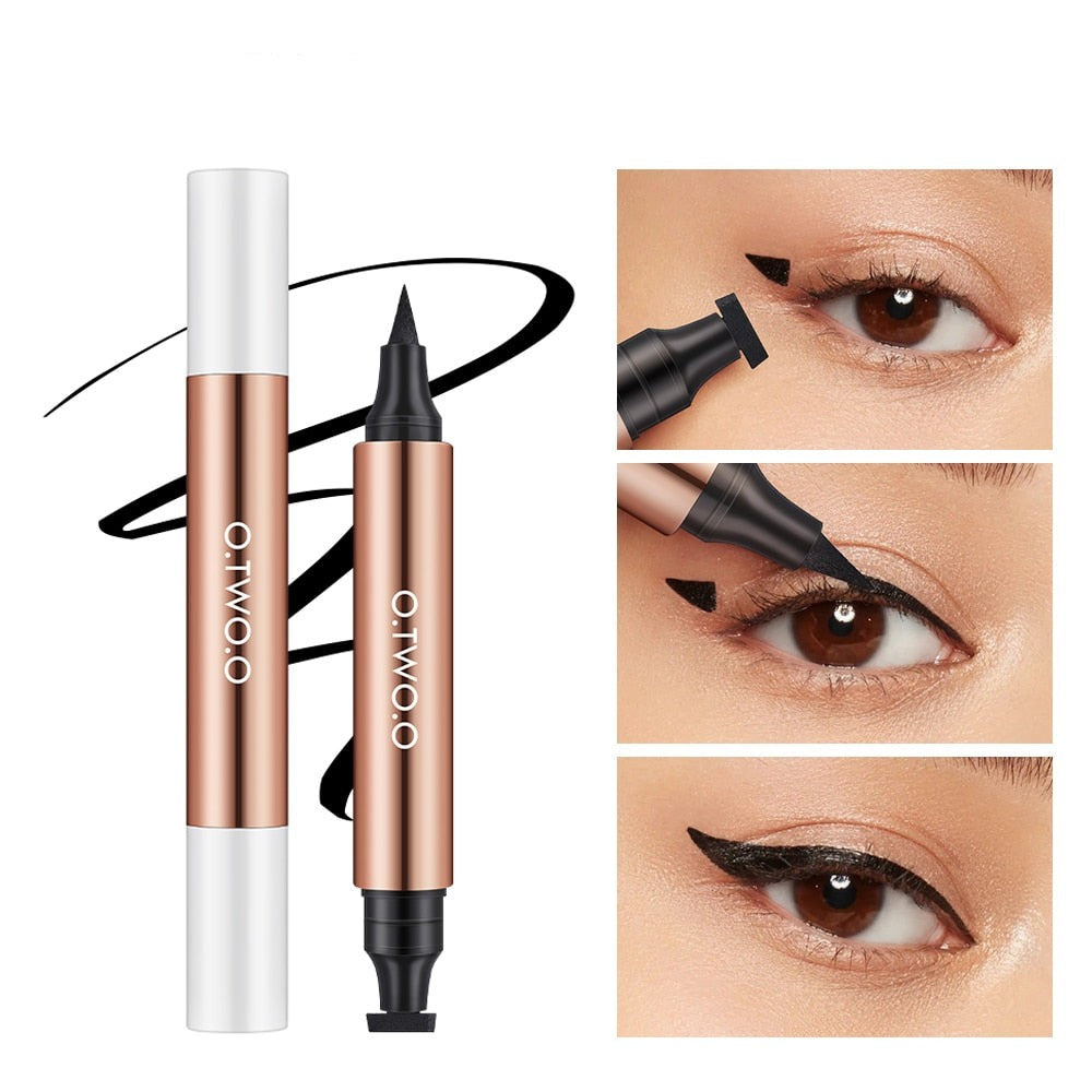 Black Eye Liner Stamp Eyeliner Pencil Waterproof Smudge-proof Liquid Eyeliner Easy Cat Eye Stencil Makeup Tool for Eyes