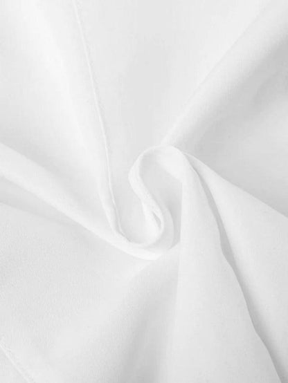 Strap Slim Short Sleeve Blouse